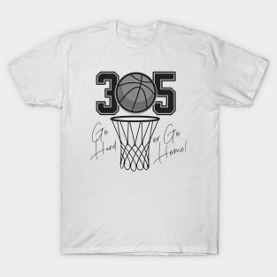 305 Miami Basketball Passion T-Shirt